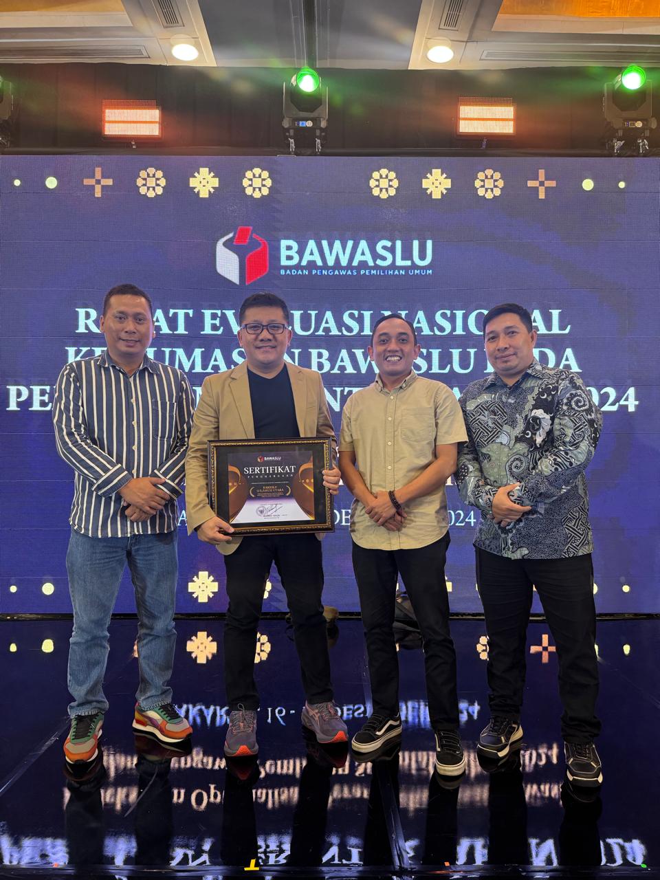 Bawaslu Provinsi Sulawesi Utara Raih Apresiasi