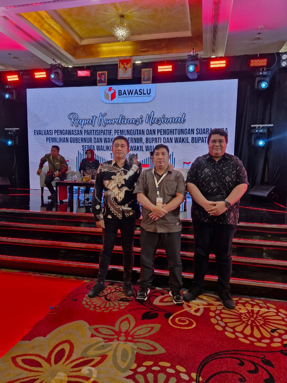 Bawaslu Sangihe Menghadiri Rapat Koordinasi Nasional