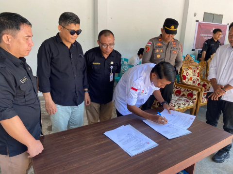 Penandatanganan Berita Acara Pemusnahan