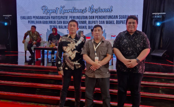 Bawaslu Sangihe Menghadiri Rapat Koordinasi Nasional